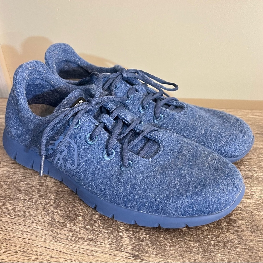 Giesswein Blue Merino Wool Running Sneakers Men’s EU 43 Size US 10 Lace Up